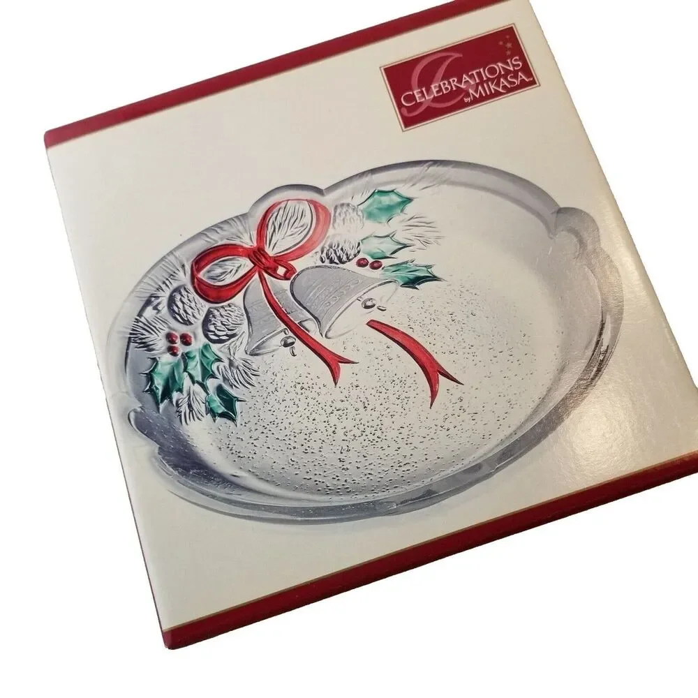 Mikasa 7” Candy Dish Celebrations Holiday Bells Christmas Collection w/ Box